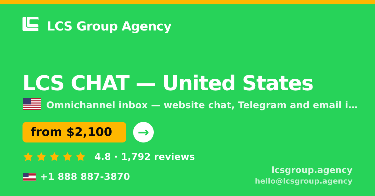 LCS CHAT in Chicago — from $1,500/mo, rated 4.9/5 by 3476 clients. LCS Group Agency.