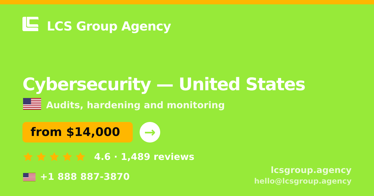 Cybersecurity in Seattle — from $14,500, rated 4.7/5 by 575 clients. LCS Group Agency.