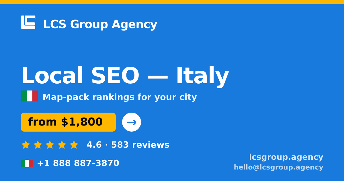Local SEO in Naples — from $1,600/mo, rated 5/5 by 2943 clients. LCS Group Agency.