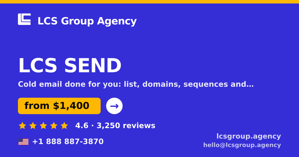 LCS SEND in the USA — from $1,400/mo, rated 4.6/5 by 3250 clients. LCS Group Agency.
