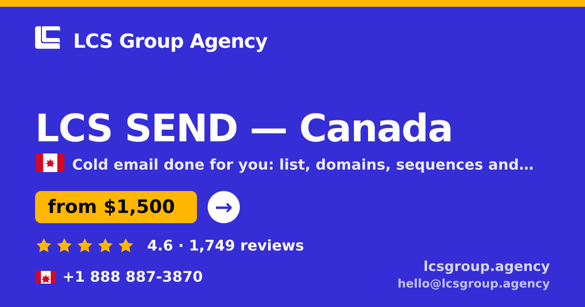LCS SEND in Canada — from $1,500/mo, rated 4.6/5 by 1749 clients. LCS Group Agency.