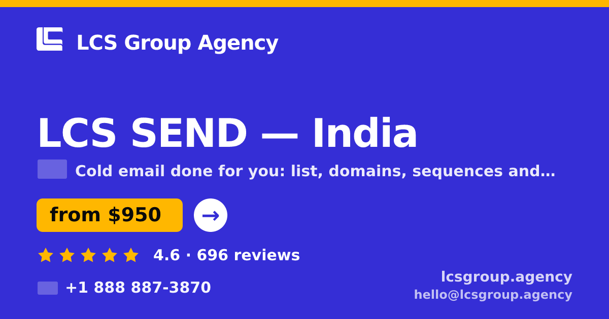 LCS SEND in Mumbai — from $600/mo, rated 4.8/5 by 3253 clients. LCS Group Agency.