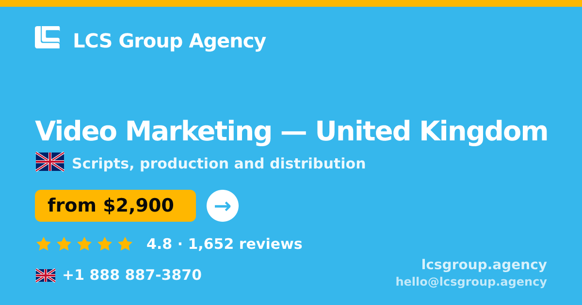 Video Marketing in Birmingham — from $4,000, rated 4.7/5 by 3153 clients. LCS Group Agency.