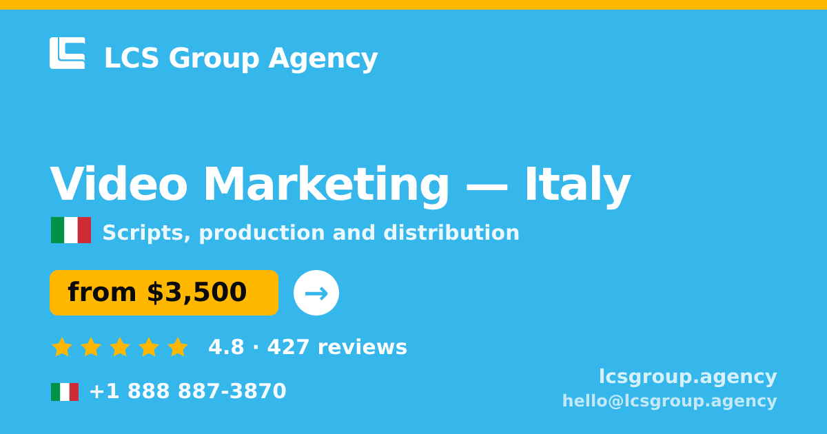 Video Marketing in Naples — from $2,500, rated 4.9/5 by 1154 clients. LCS Group Agency.