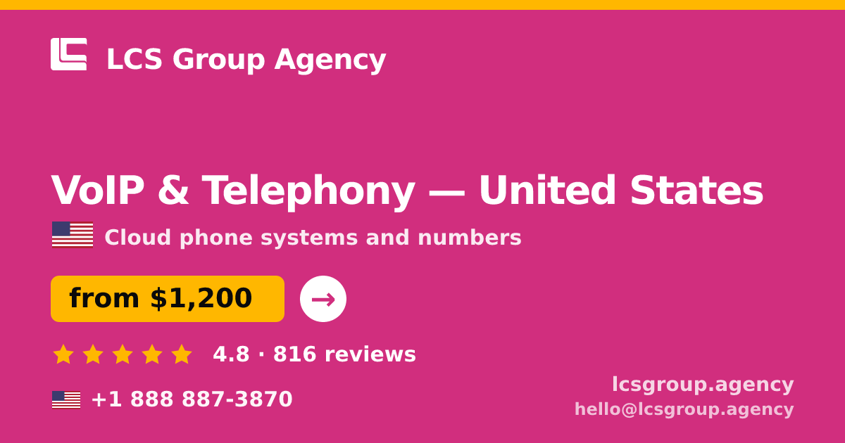 VoIP & Telephony in Atlanta — from $1,400/mo, rated 5/5 by 1028 clients. LCS Group Agency.